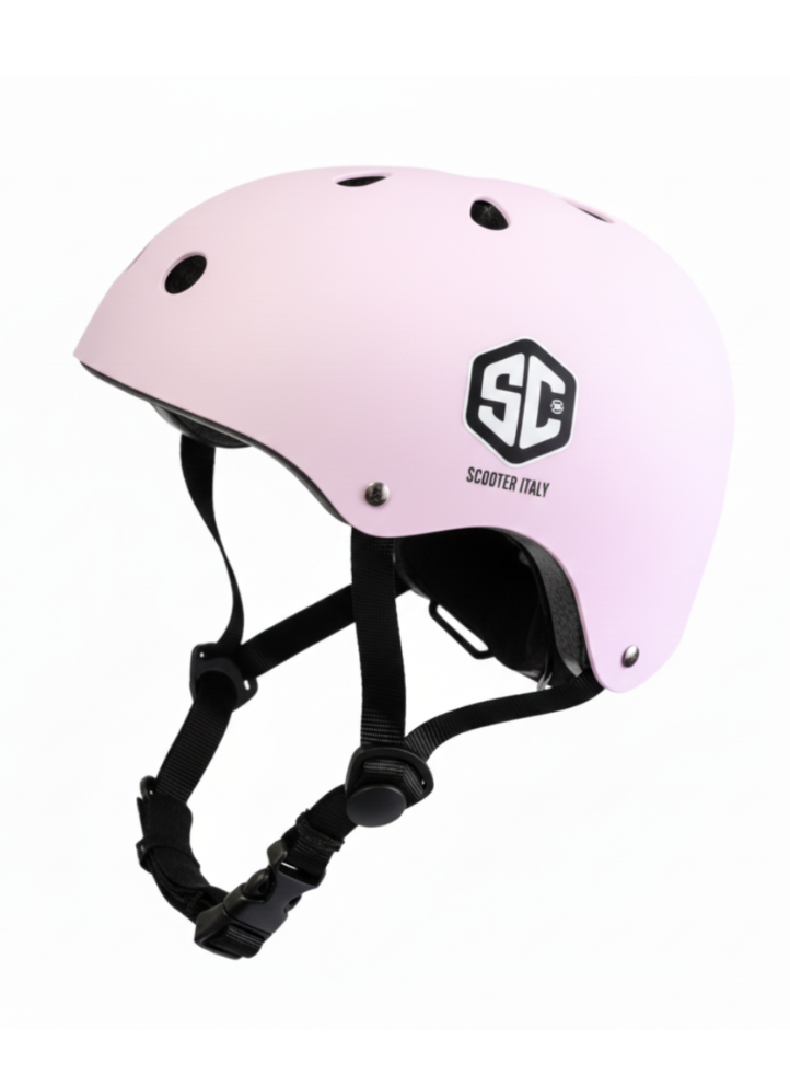 Casco Profesional Scooter Italy Extremo Skate Rollers Regulable – ROSA